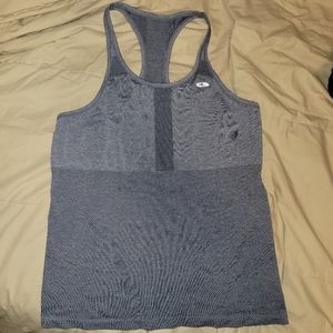 Grey workout racer back tank top